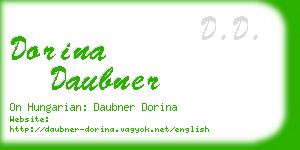 dorina daubner business card